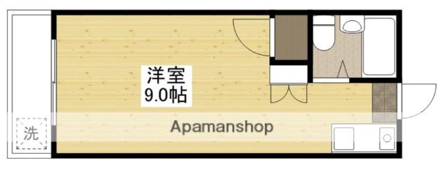 コーポアルファ(ワンルーム/2階)の間取り写真