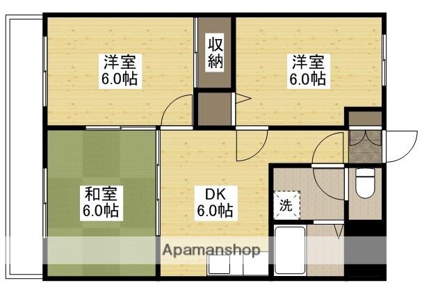 コーポ伊藤(3DK/2階)の間取り写真