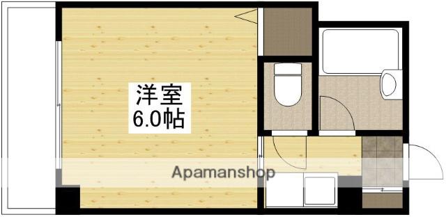 比治山エコテラス(1K/6階)の間取り写真