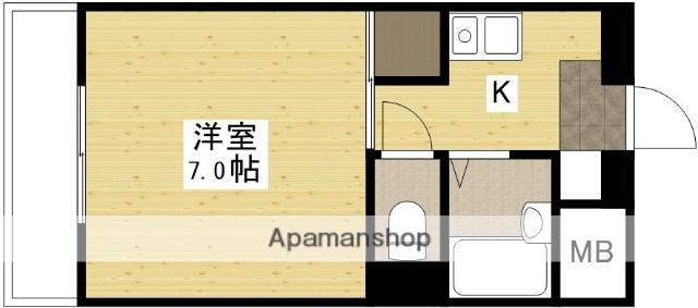 T.R.M.マンション(1K/1階)の間取り写真