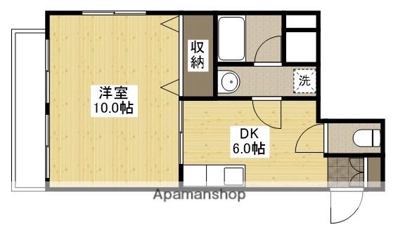 グランドメゾン西本(1DK/5階)の間取り写真