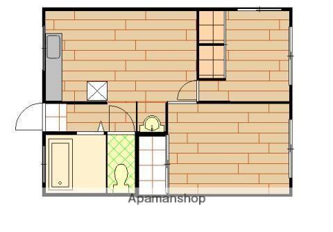 登ビル(2DK/2階)の間取り写真