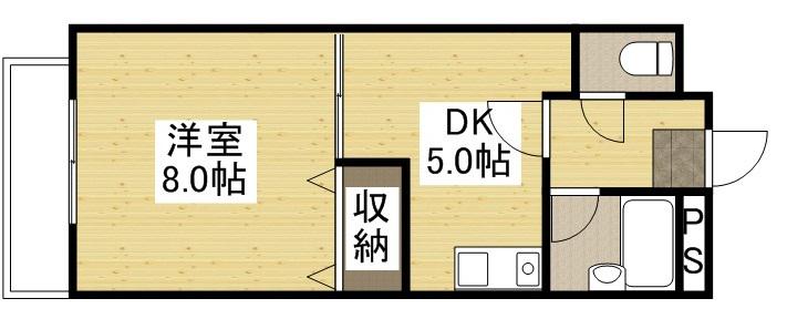 アド・グレイス(1DK/2階)の間取り写真