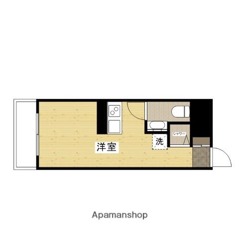 京急西広島マンション(ワンルーム/4階)の間取り写真