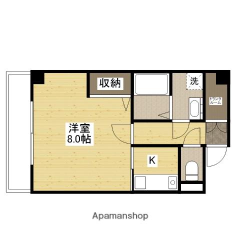 ヌーベルひらいち(1K/3階)の間取り写真