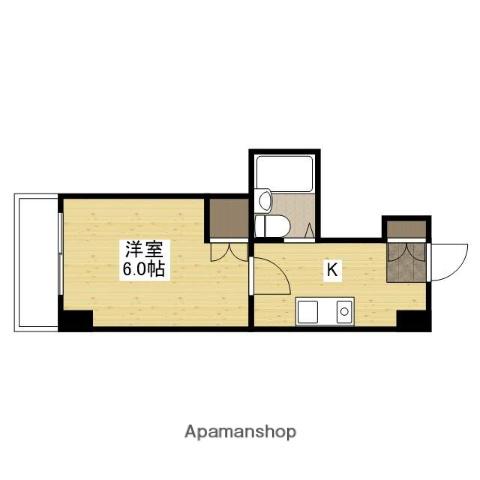 ボーソレイユ・オキ(1K/2階)の間取り写真