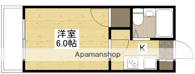 ホワイトパレス長束(1K/4階)の間取り写真