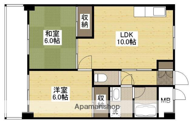 ハーシオンフルタⅡ(2LDK/5階)の間取り写真