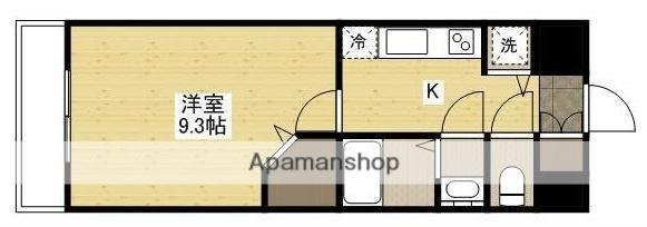 ノーブル広島駅前(1K/5階)の間取り写真