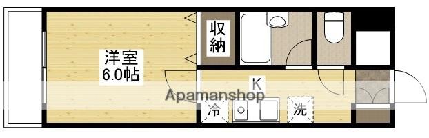 カーサ南堀川(1K/5階)の間取り写真