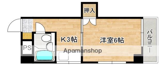 FORウエスト宇品(1K/2階)の間取り写真