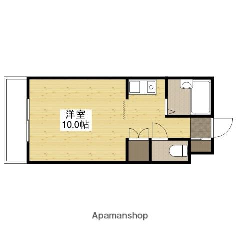 レジデンスSORI(ワンルーム/1階)の間取り写真