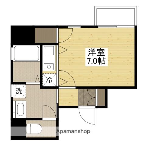 リバーフロント上大須賀(ワンルーム/5階)の間取り写真