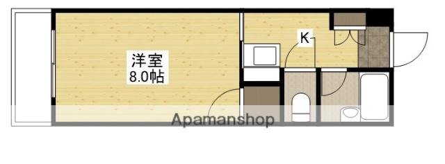 リマーカーブル己斐(1K/3階)の間取り写真