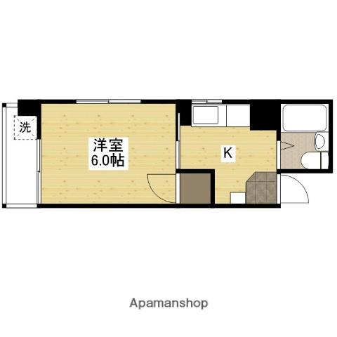 イアーザ舟入中町(1K/4階)の間取り写真