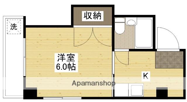 サンクレオアイ(1K/4階)の間取り写真