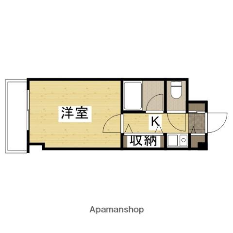 コスモハイツシバタⅡ(1K/3階)の間取り写真