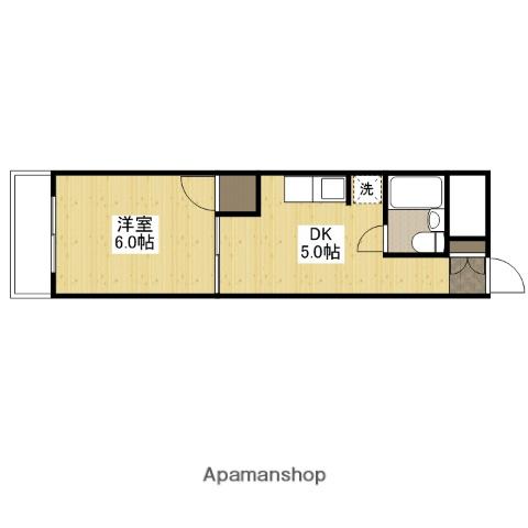 コーポいけぐち(1DK/3階)の間取り写真