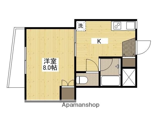 フェリーチェ大町駅前(1K/2階)の間取り写真