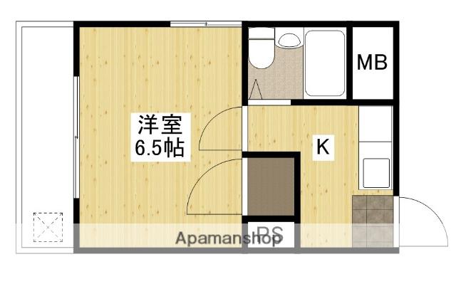 ベル旭町(1K/2階)の間取り写真