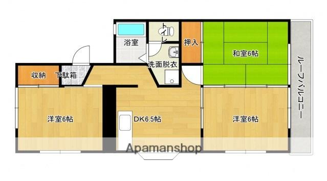 クレスト古江(3DK/2階)の間取り写真