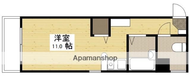 MIRAIZU宇品(ワンルーム/2階)の間取り写真