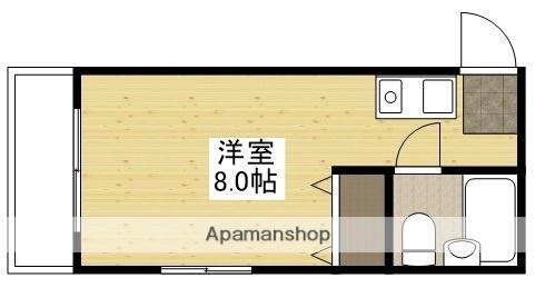 カーサ大正(ワンルーム/4階)の間取り写真