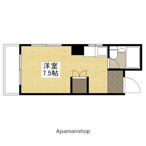 メゾンキモト(ワンルーム/2階)の間取り写真