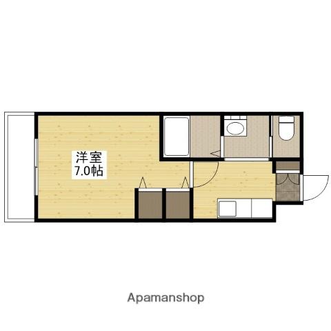 カーサ大塚2ND(1K/1階)の間取り写真