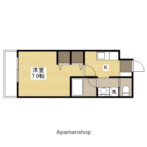 カーサ大塚2ND(1K/1階)の間取り写真