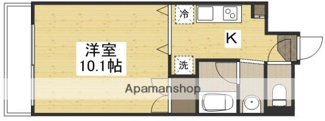 グレイシャス五日市(1K/2階)の間取り写真