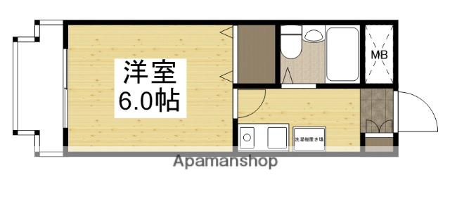 SERA 2ND(1K/4階)の間取り写真