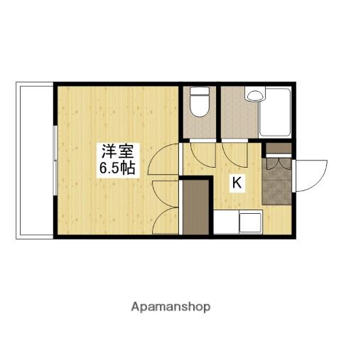 新庄リバービル(1K/2階)の間取り写真