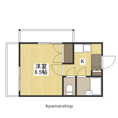 新庄リバービル(1K/3階)の間取り写真