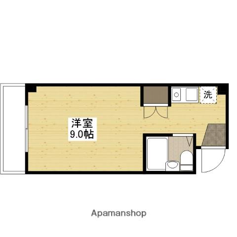 クリエーション中広(ワンルーム/3階)の間取り写真