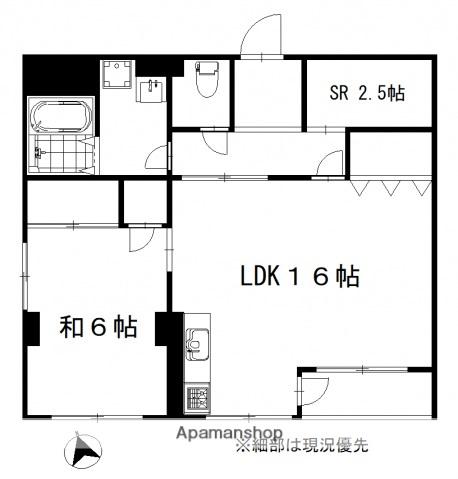 原田医院ビル(1SLDK/4階)の間取り写真