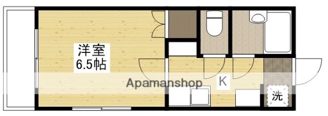 AMALFI EST(1K/3階)の間取り写真