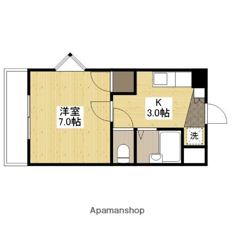 セレーヌ品川(1K/6階)の間取り写真