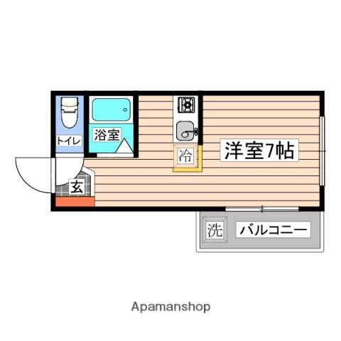 第8長束ビル(ワンルーム/4階)の間取り写真