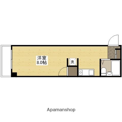 YYBLDG十日市(ワンルーム/6階)の間取り写真