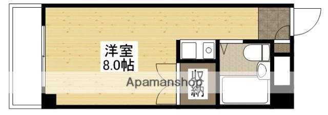 ウイングスS.K(ワンルーム/4階)の間取り写真