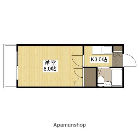 エステート平成(1K/3階)の間取り写真