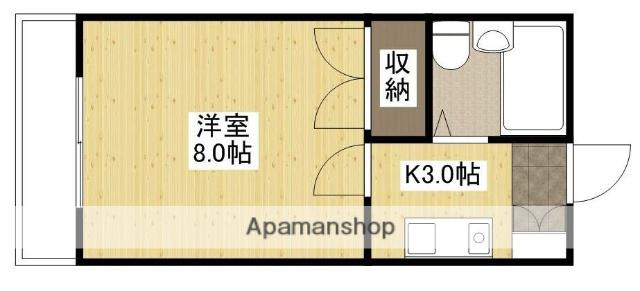 エステート平成(1K/2階)の間取り写真