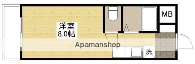 沖増大手町ビル(ワンルーム/3階)の間取り写真