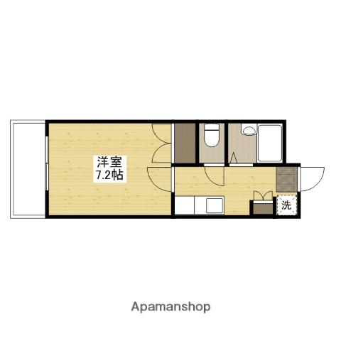 IKS2(1K/4階)の間取り写真