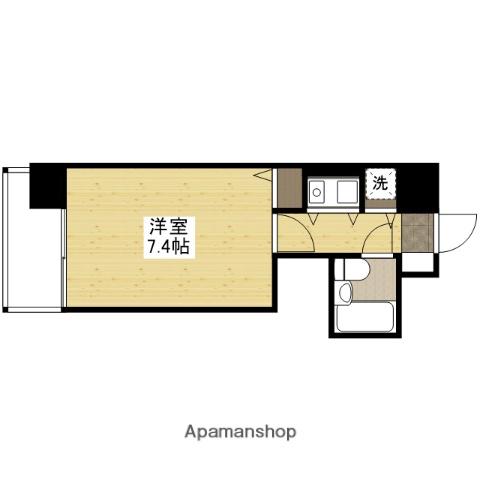 朝日プラザ横川駅前(1K/6階)の間取り写真