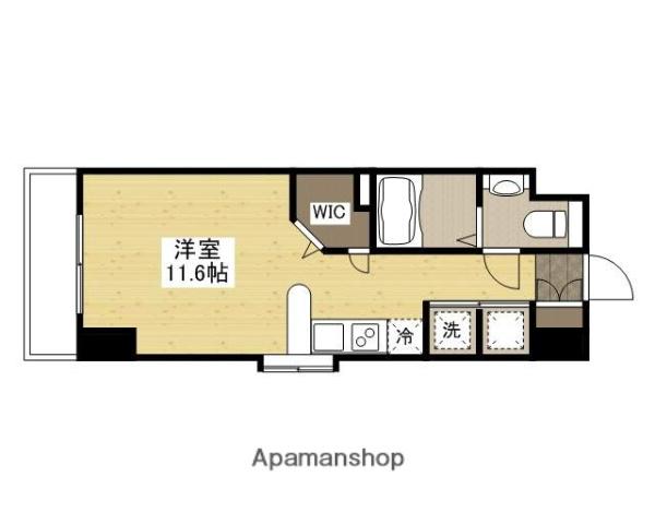 ノースワン庚午(ワンルーム/7階)の間取り写真