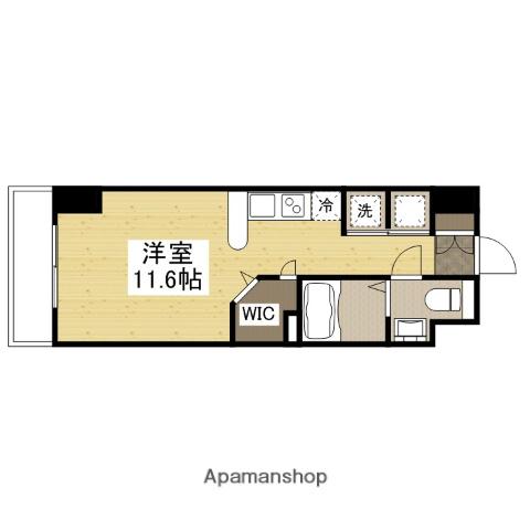 ノースワン庚午(ワンルーム/4階)の間取り写真