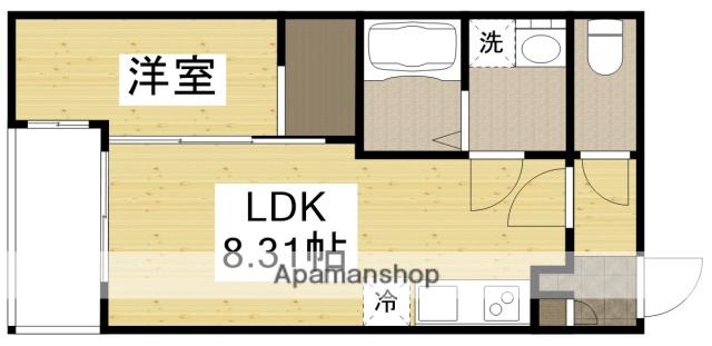 セブンプロート江波東(1LDK/2階)の間取り写真