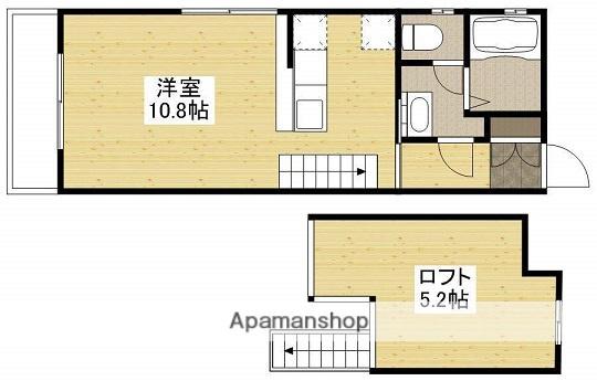エンバシーコート矢賀(ワンルーム/2階)の間取り写真